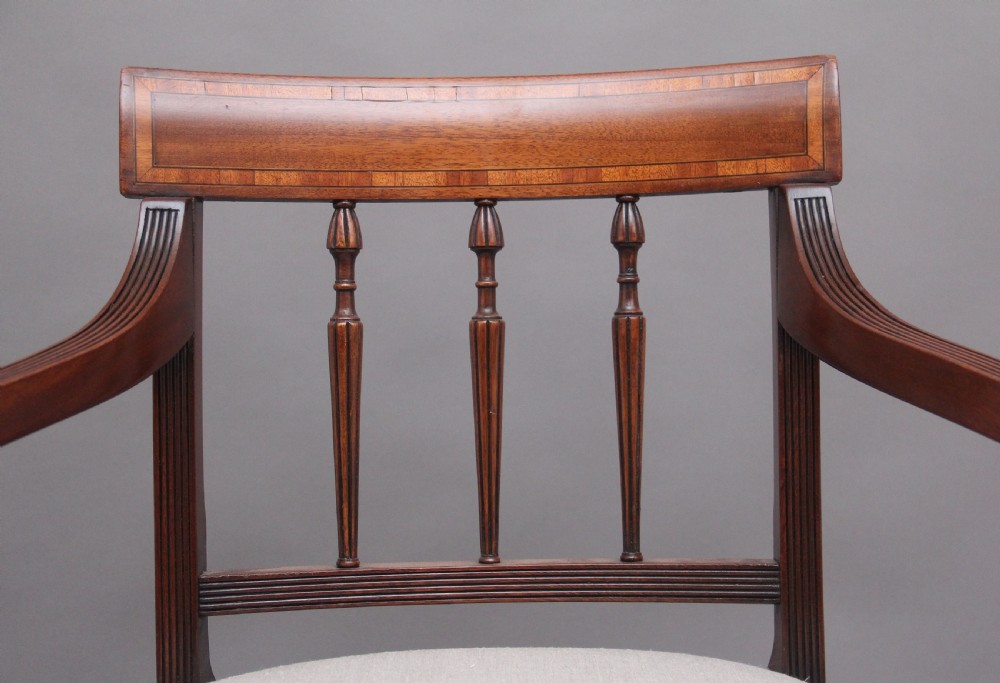 Pair of 19th Century mahogany armchairs View III