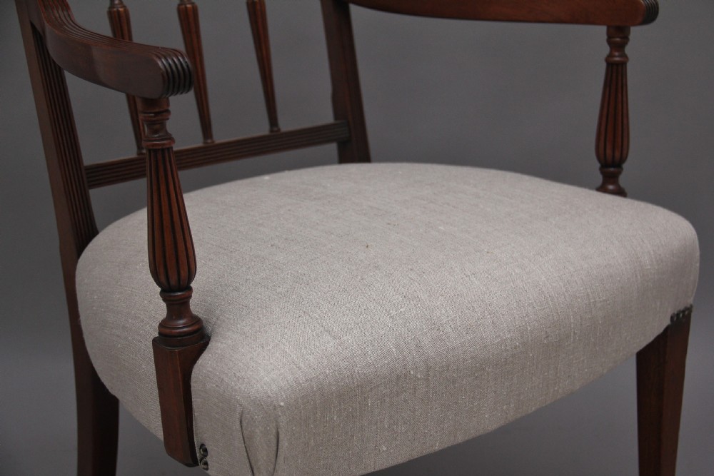 Pair of 19th Century mahogany armchairs View VI