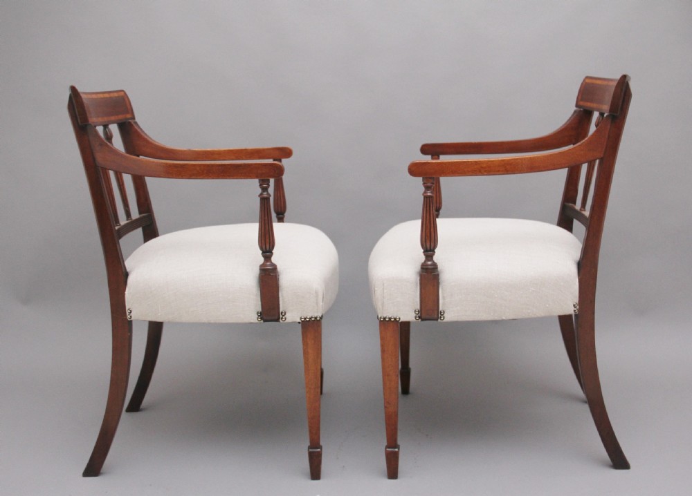 Pair of 19th Century mahogany armchairs View VIII
