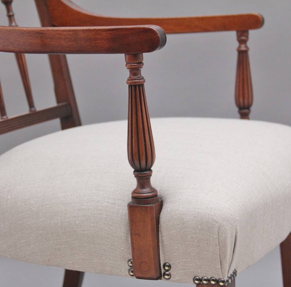 Pair of 19th Century mahogany armchairs View XI
