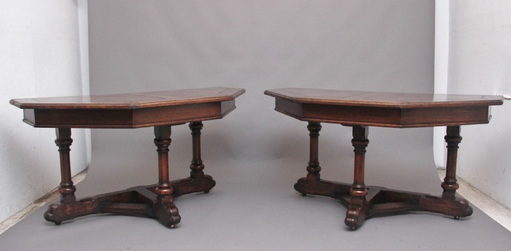 A pair of early 19th Century oak console tables View II