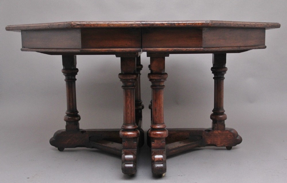 A pair of early 19th Century oak console tables View V
