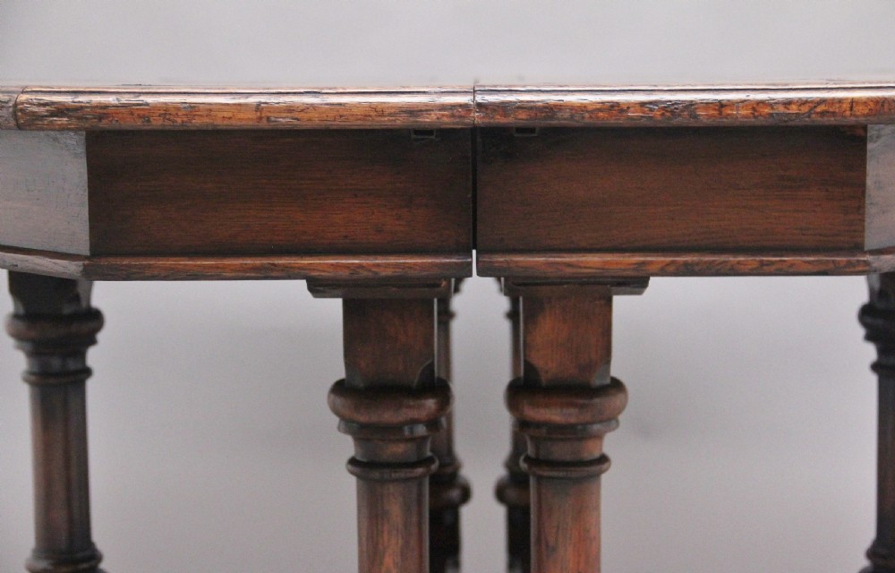 A pair of early 19th Century oak console tables View XI