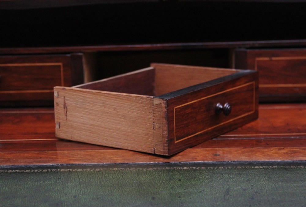 A superb quality freestanding 19th Century Kingwood and marquetry inlaid bureau View IX