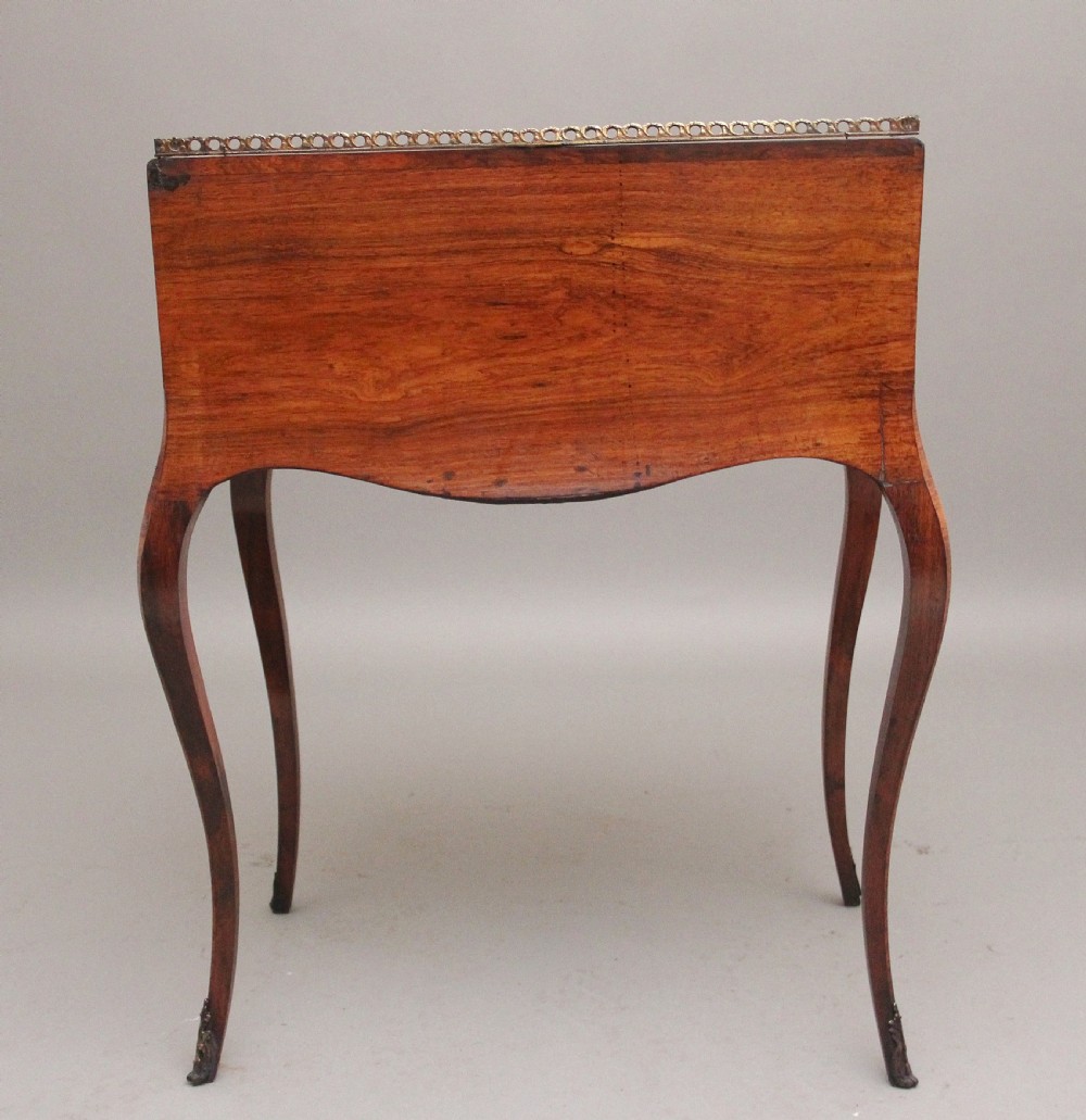 A superb quality freestanding 19th Century Kingwood and marquetry inlaid bureau View XI
