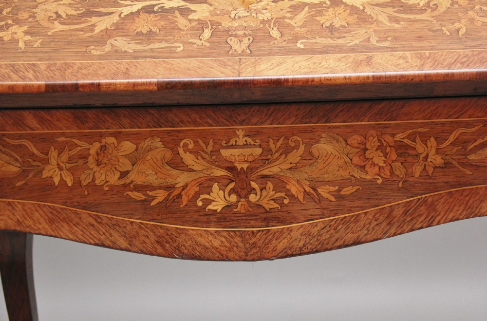 A superb quality freestanding 19th Century Kingwood and marquetry inlaid bureau View XIV