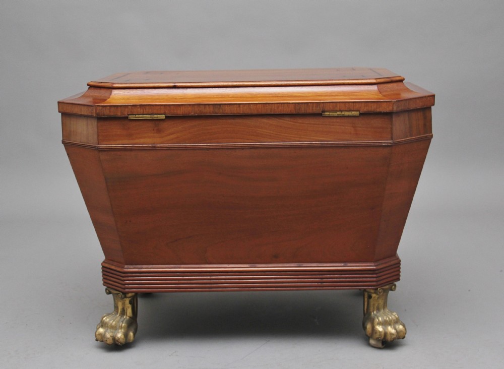 Regency mahogany sarcophagus wine cooler View VI