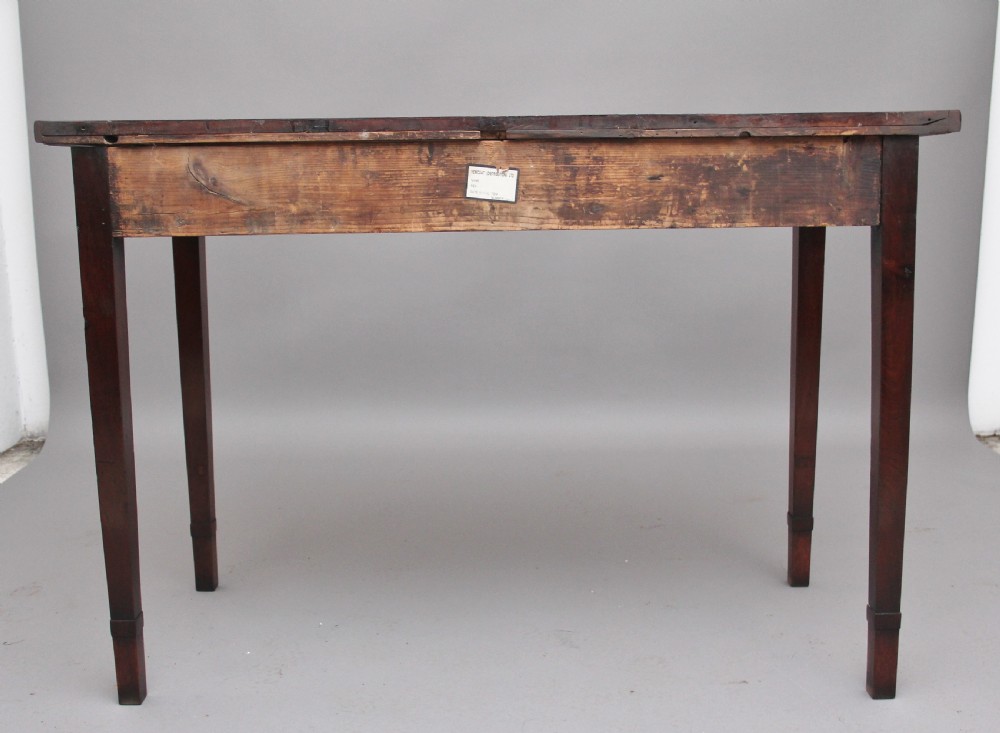 18th Century mahogany serpentine serving table View V