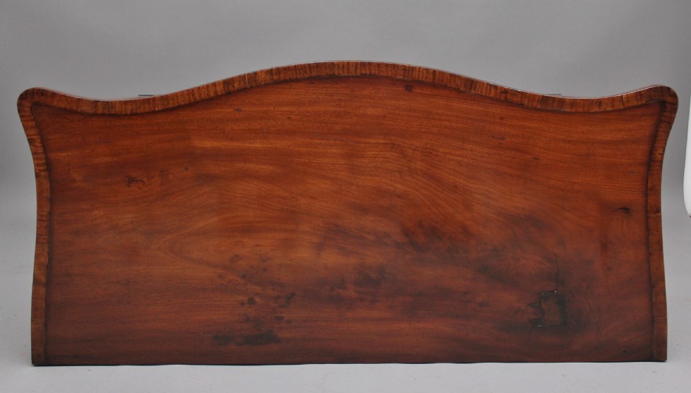 18th Century mahogany serpentine serving table View VI