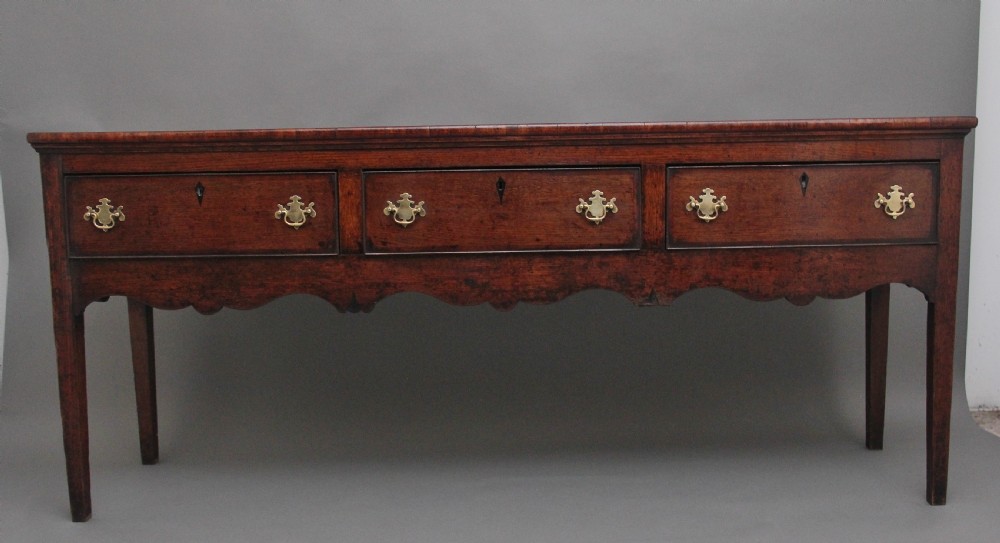 18th Century Georgian oak dresser base