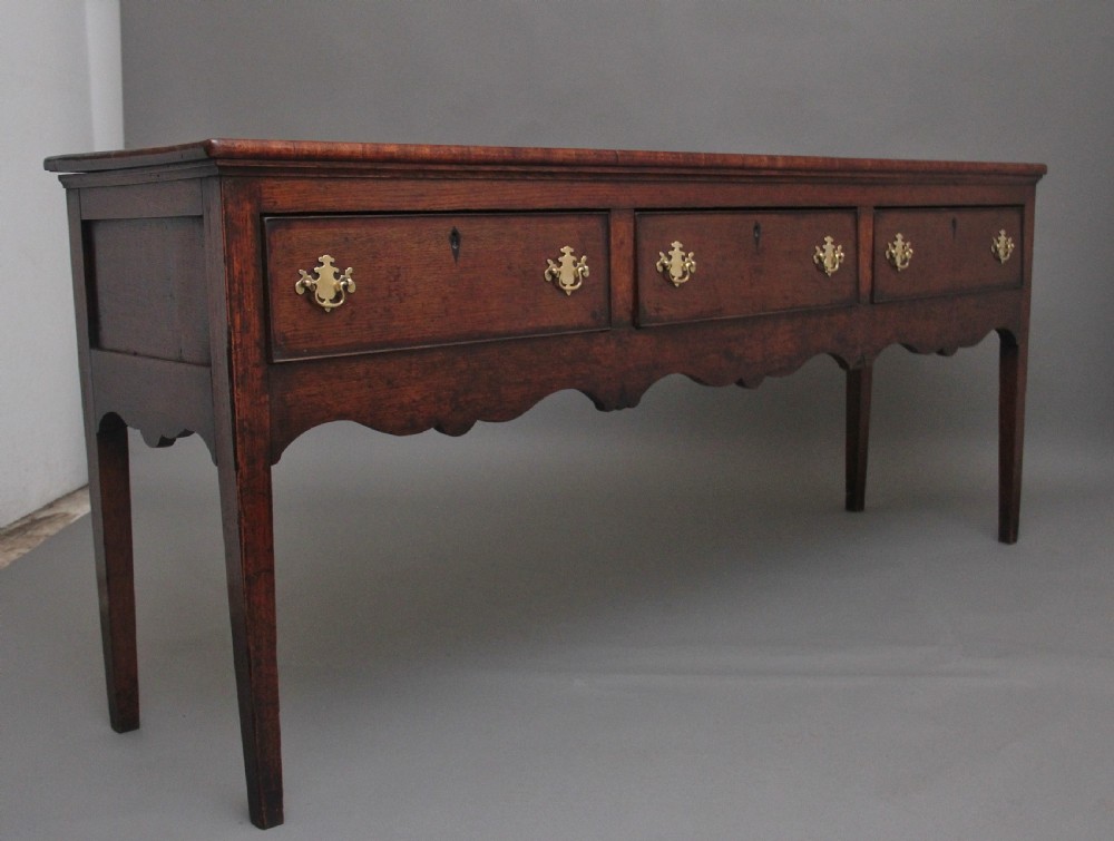 18th Century Georgian oak dresser base View IV
