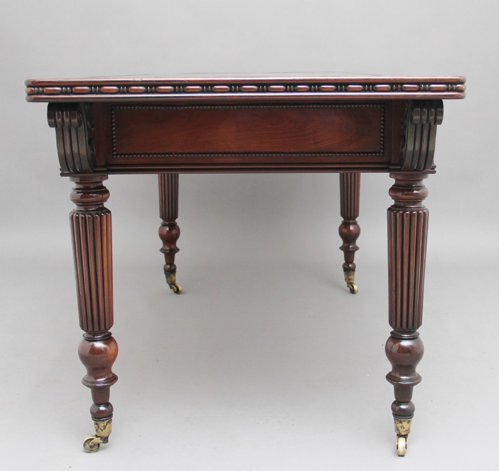 Pair of early 19th Century mahogany library tables View VI