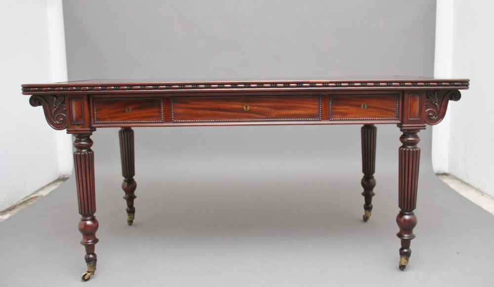 Pair of early 19th Century mahogany library tables View VIII