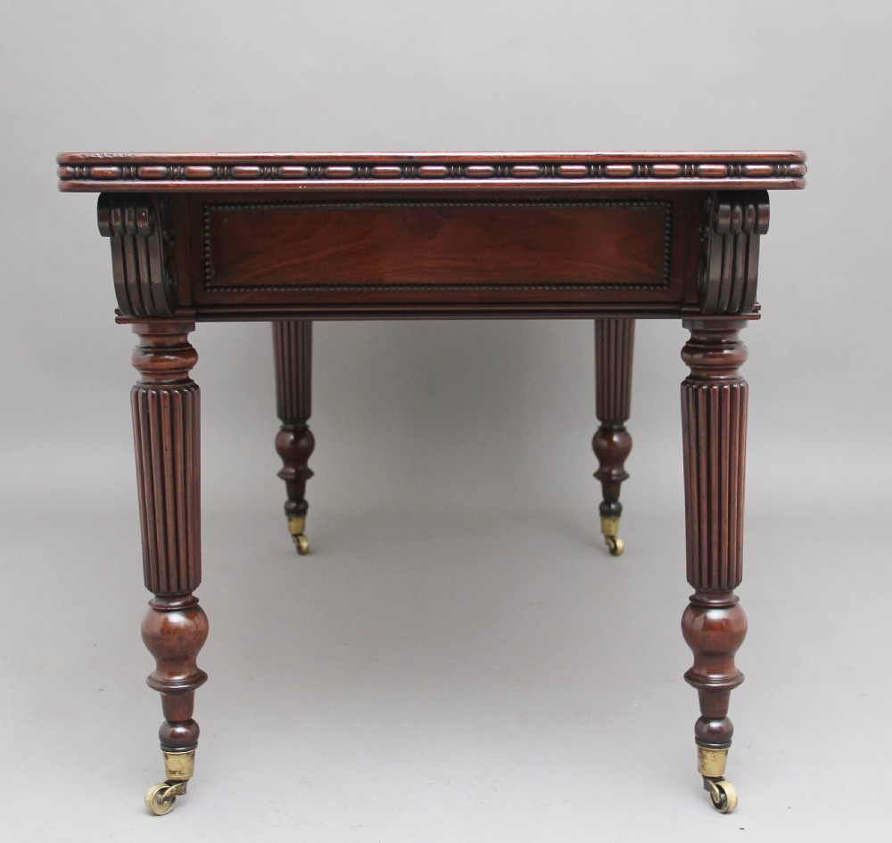Pair of early 19th Century mahogany library tables View IX
