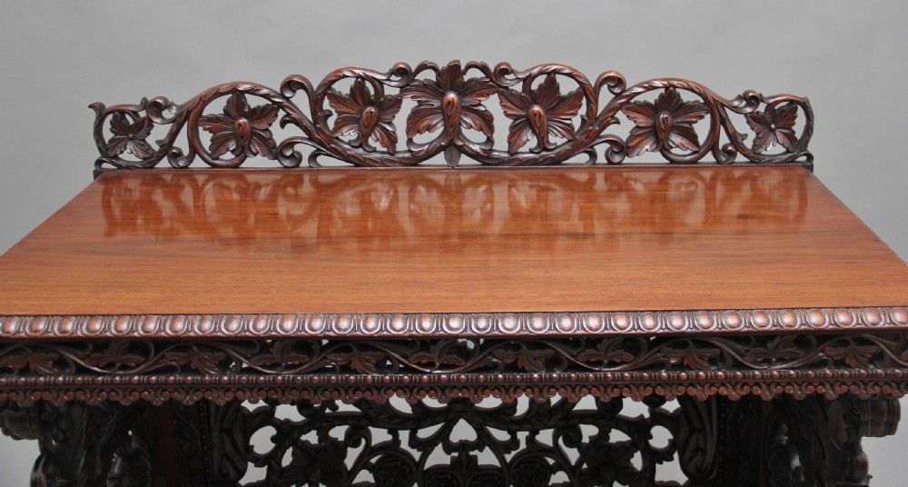 Pair of 19th Century carved console tables View VI