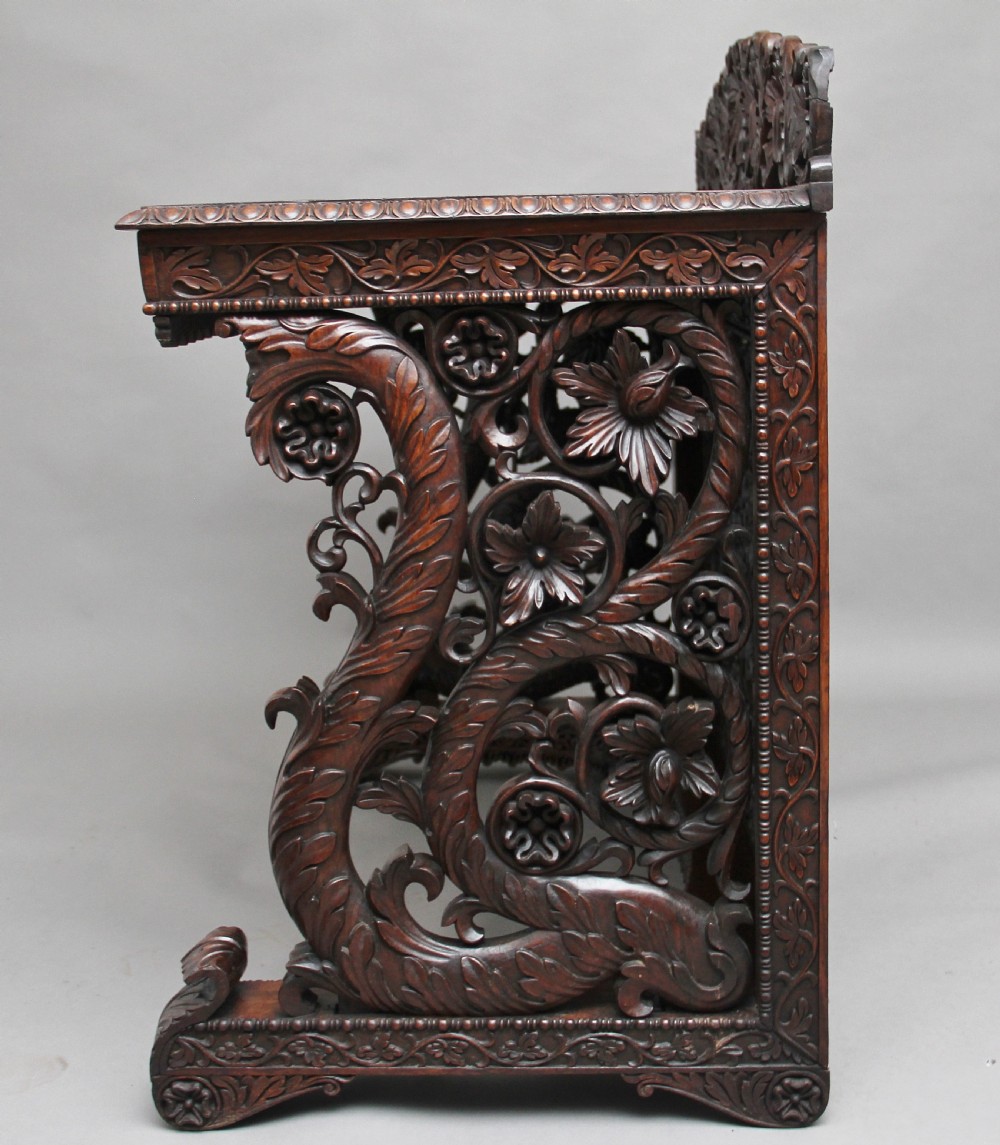 Pair of 19th Century carved console tables View XII