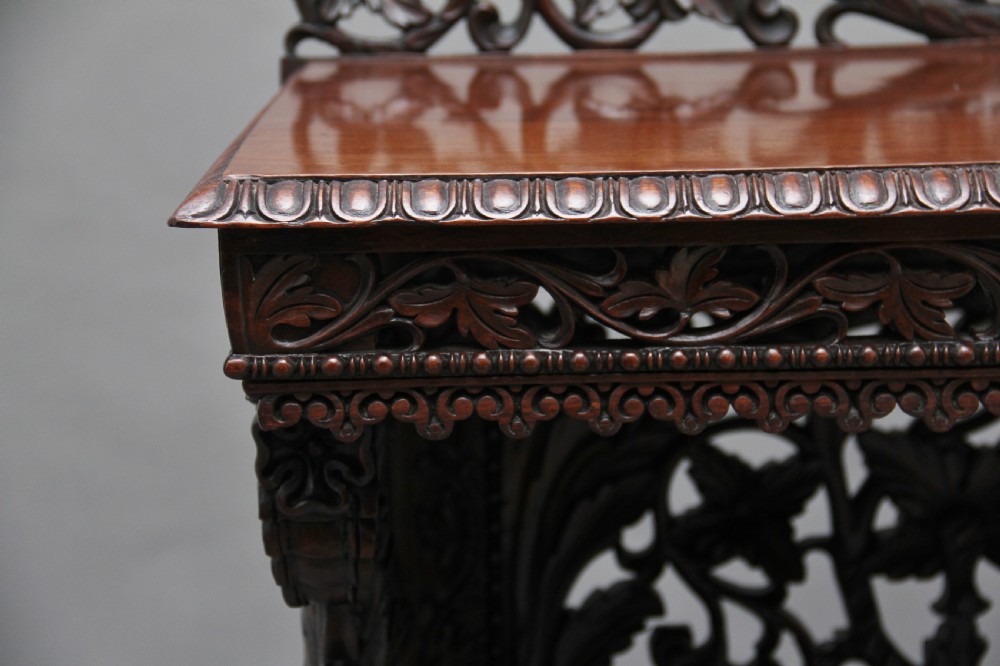 Pair of 19th Century carved console tables View XIV