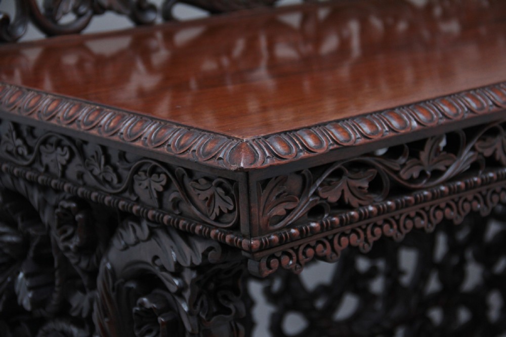 Pair of 19th Century carved console tables View XVI