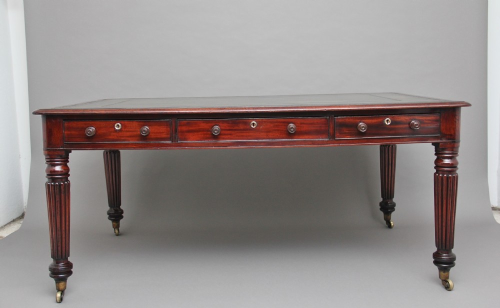 19th Century mahogany partners writing desk