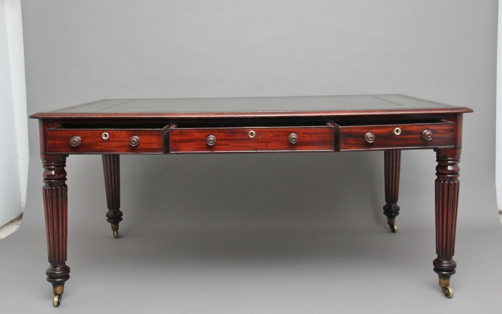 19th Century mahogany partners writing desk View II