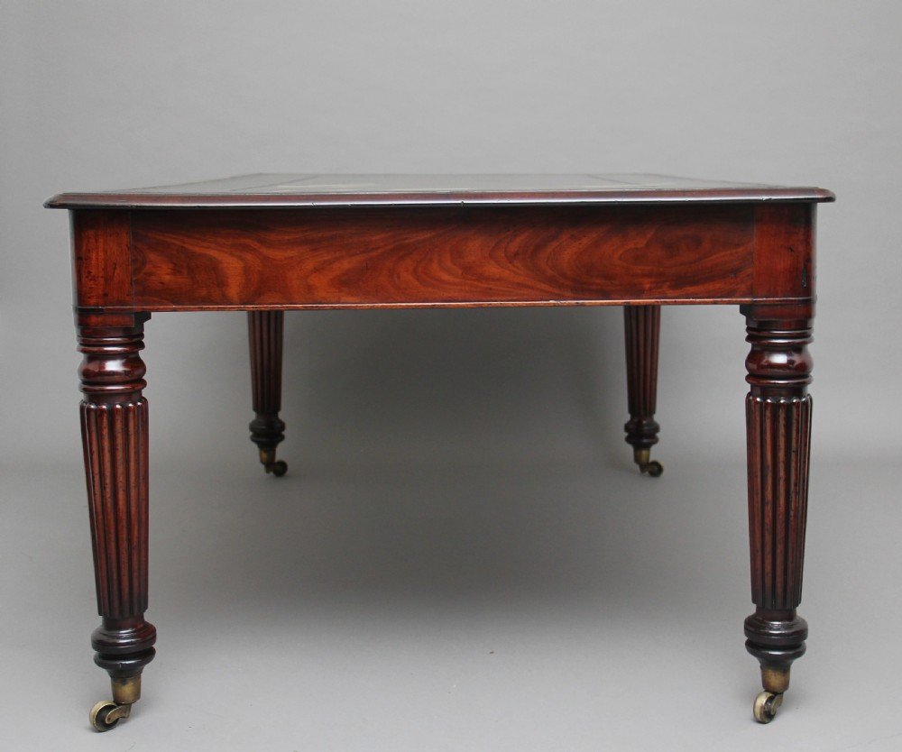 19th Century mahogany partners writing desk View VI