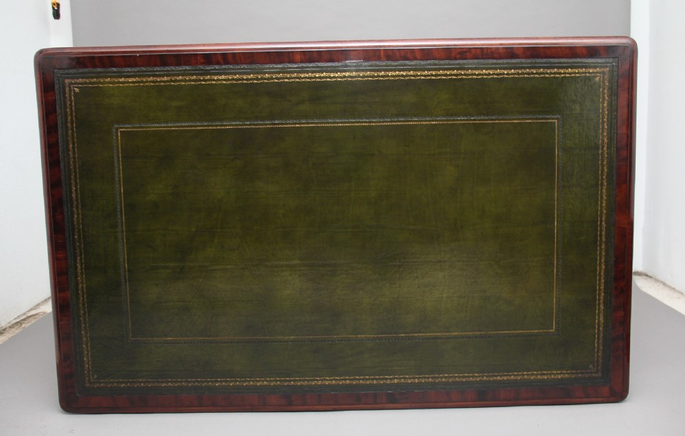 19th Century mahogany partners writing desk View VIII