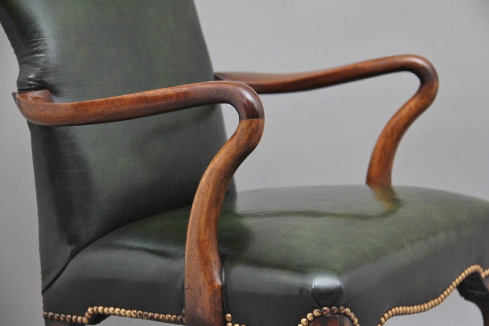 Pair of early 20th Century walnut armchairs View V