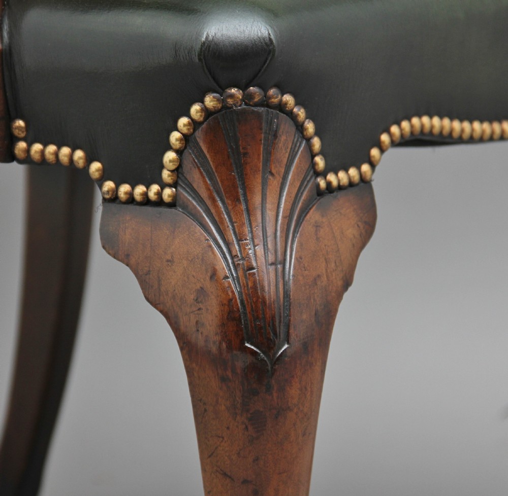 Pair of early 20th Century walnut armchairs View X