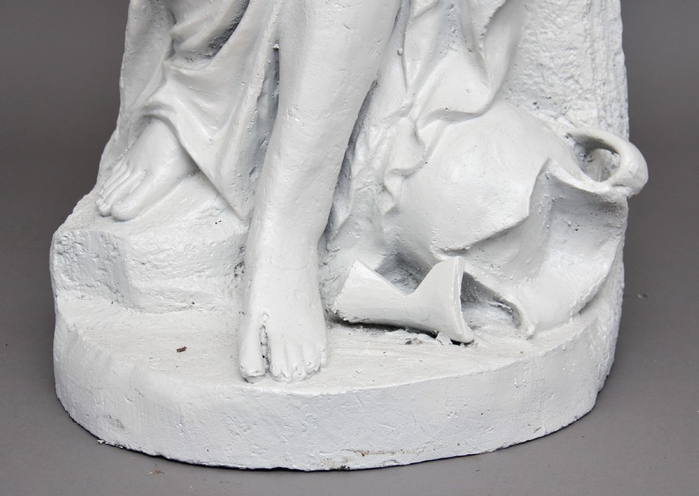 19th Century life size cast iron statue View VIII