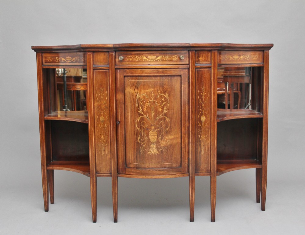 19th Century inlaid rosewood cabinet