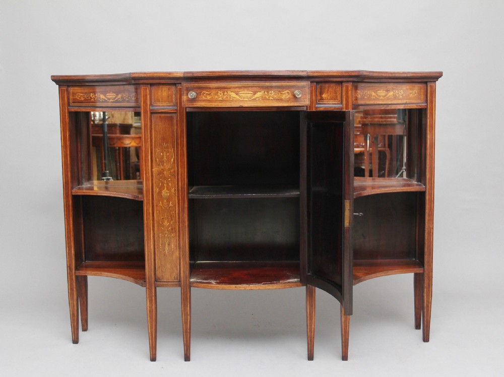 19th Century inlaid rosewood cabinet View II