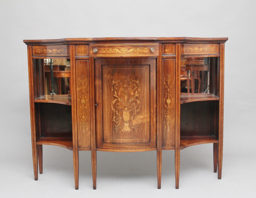 19th Century inlaid rosewood cabinet View III