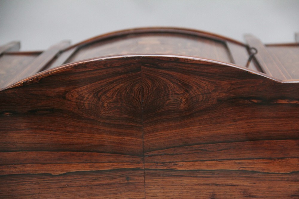 19th Century inlaid rosewood cabinet View IX
