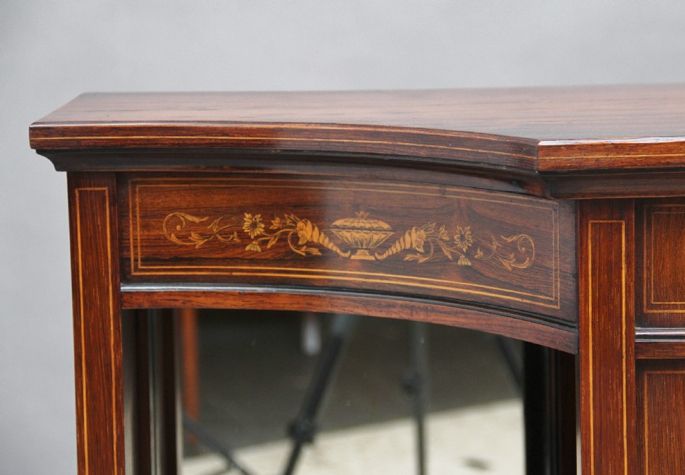 19th Century inlaid rosewood cabinet View X