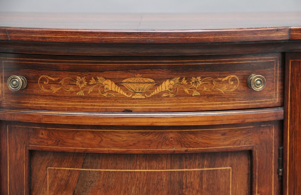 19th Century inlaid rosewood cabinet View XI