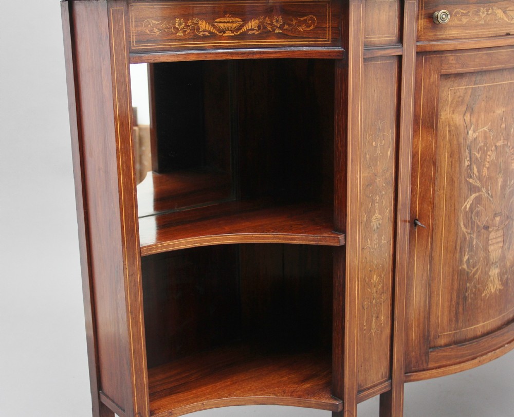 19th Century inlaid rosewood cabinet View XIII