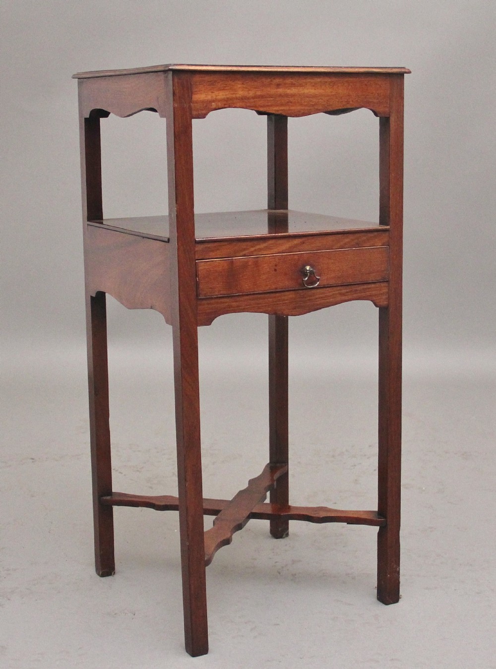 19th Century mahogany bedside table