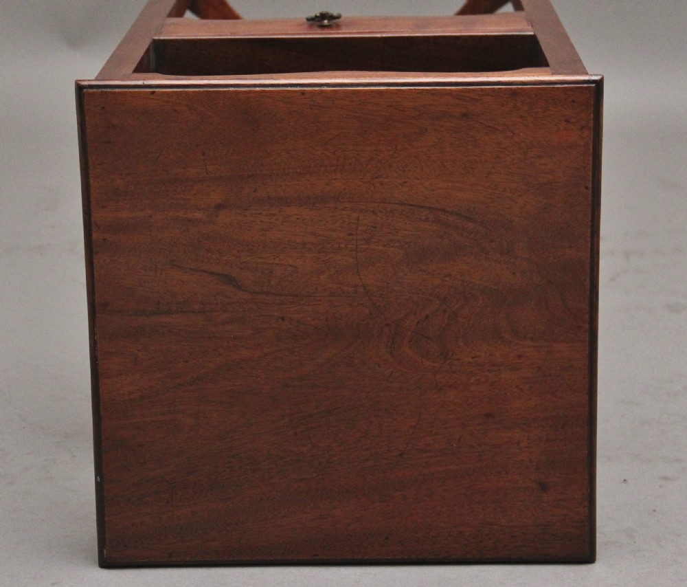 19th Century mahogany bedside table View IX