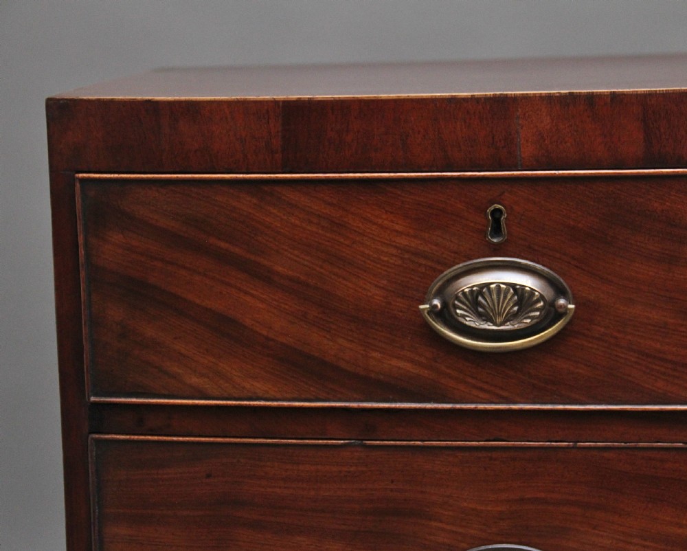 Early 19th Century mahogany bowfront chest View II
