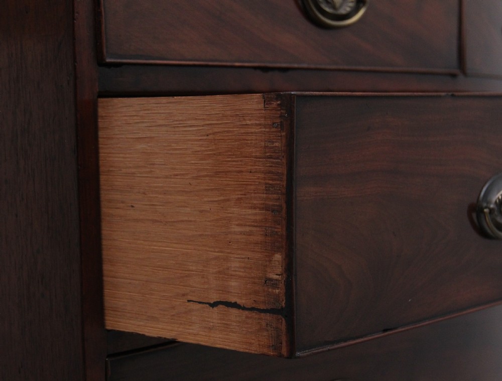 Early 19th Century mahogany bowfront chest View V