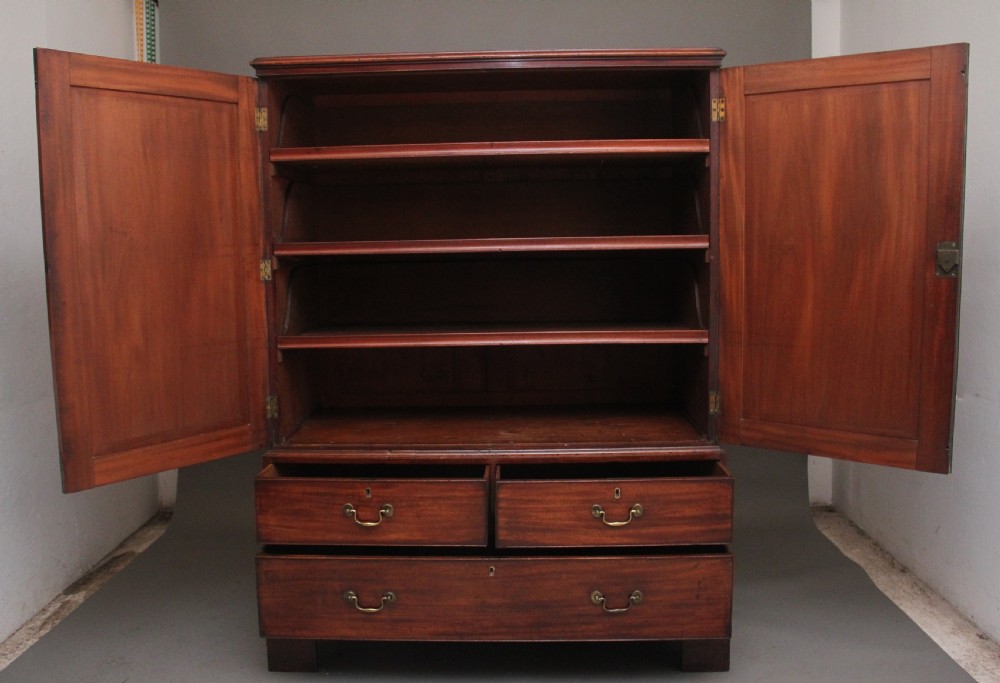 18th Century mahogany press cupboard  View III