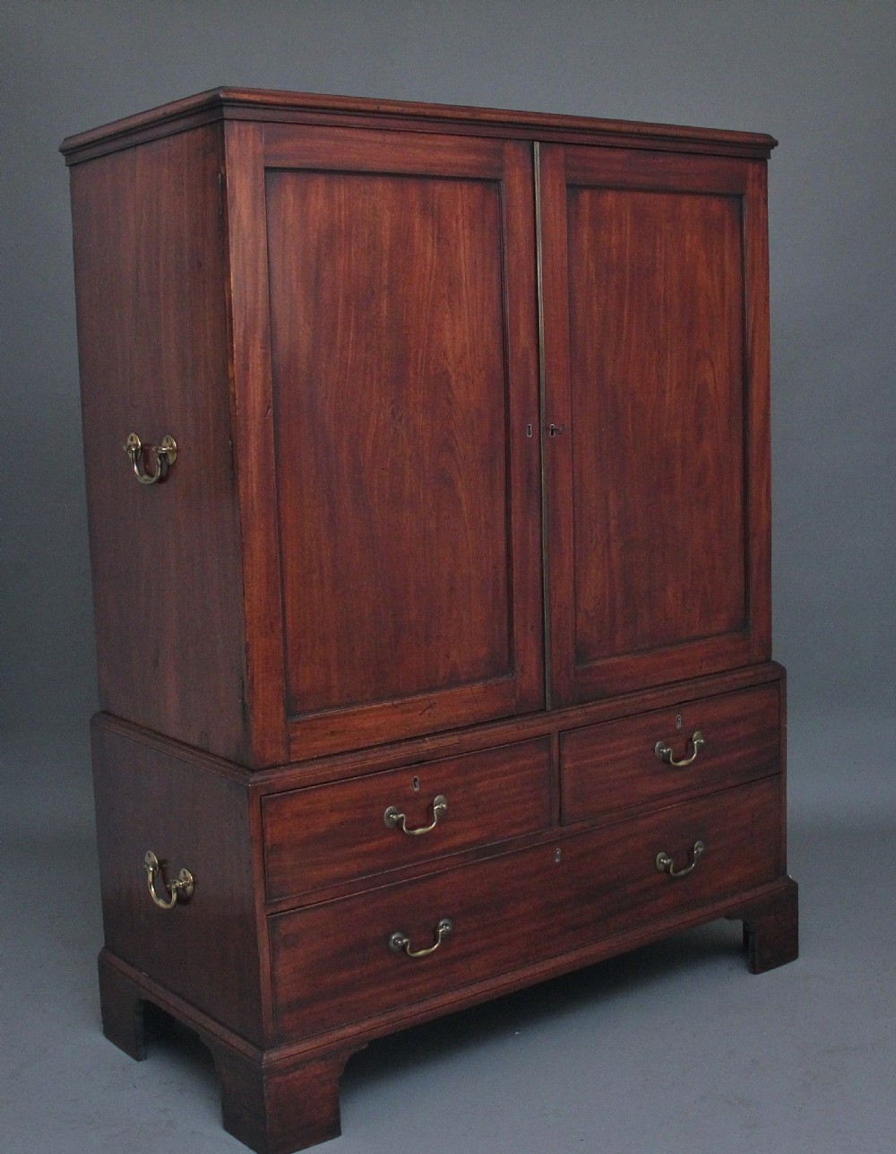 18th Century mahogany press cupboard  View IV