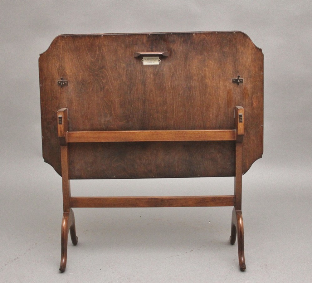 Mid 20th Century walnut fire screen table View V