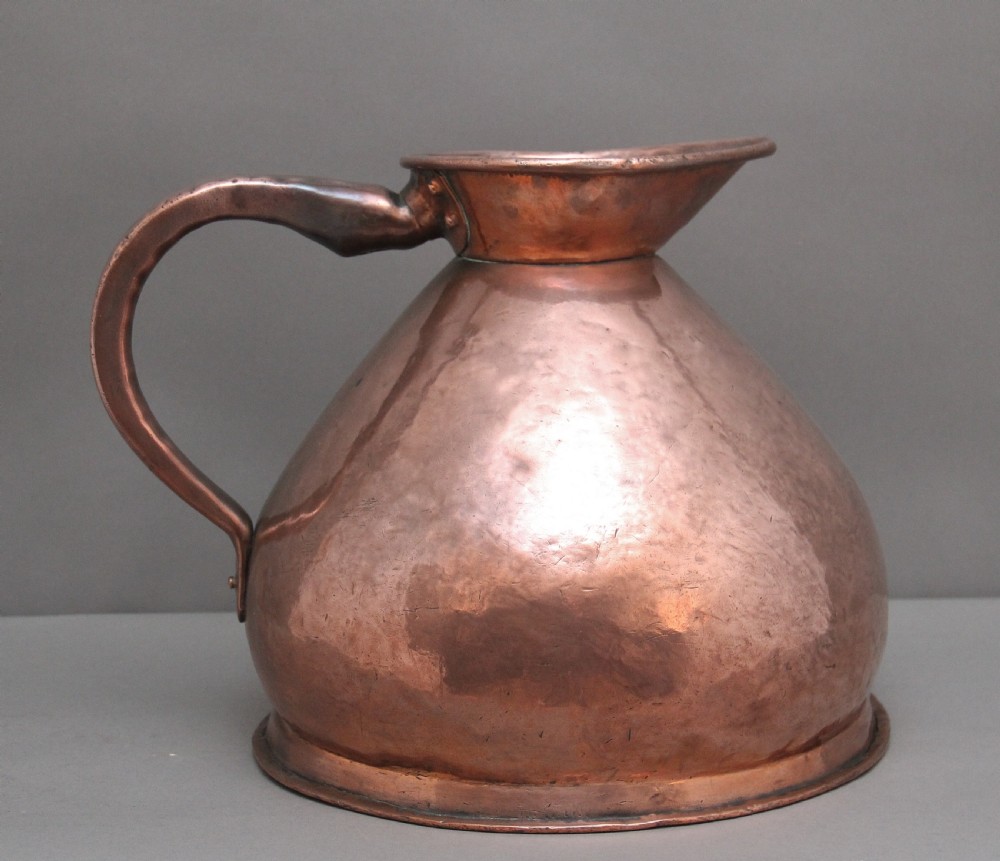 19th Century half gallon Copper Measuring Jug