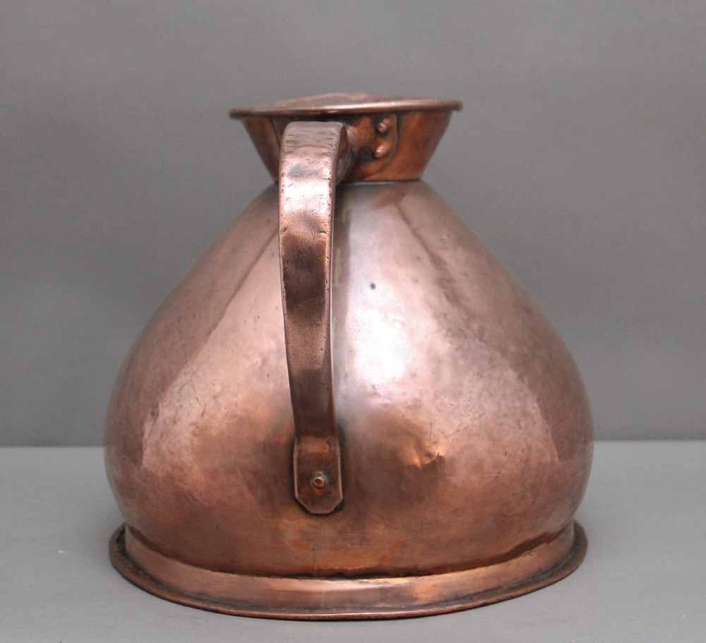 19th Century half gallon Copper Measuring Jug View II