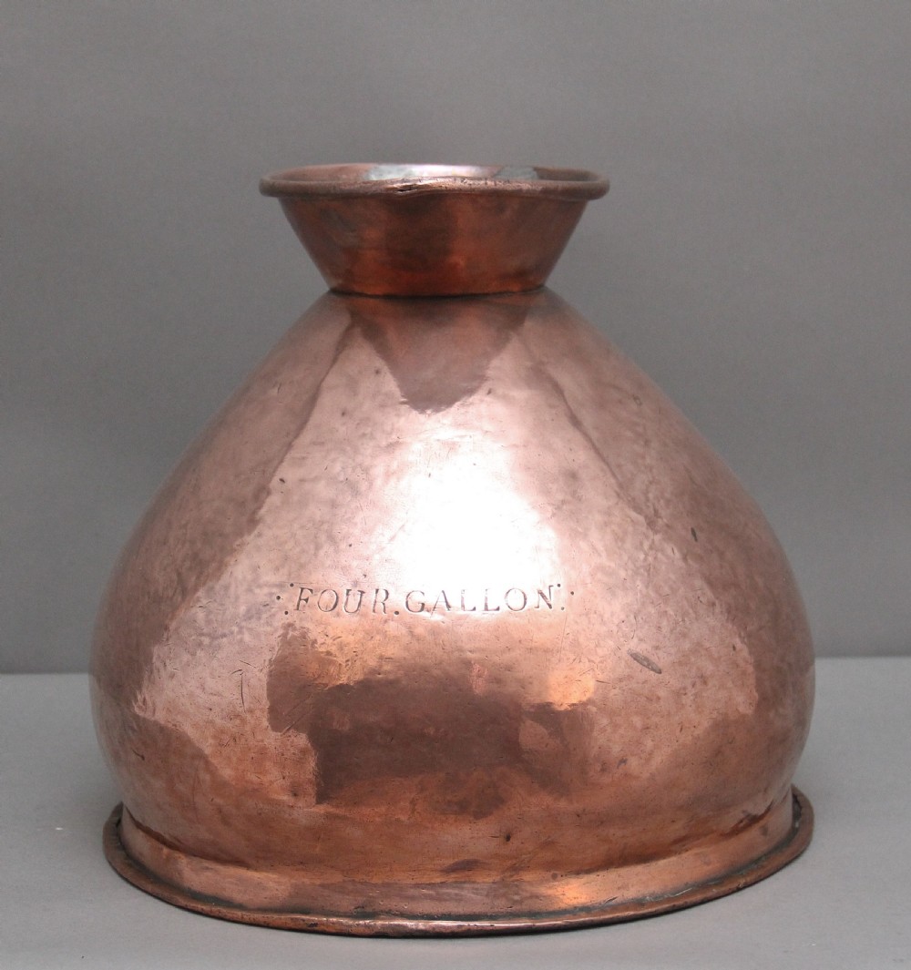 19th Century half gallon Copper Measuring Jug View III