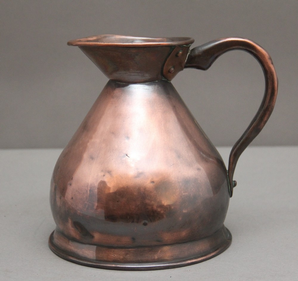 19th Century half gallon copper measuring jug View IV
