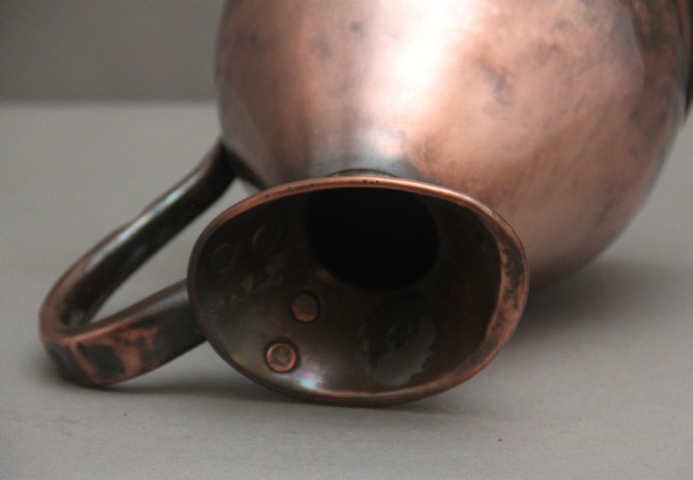 19th Century half gallon copper measuring jug View VIII