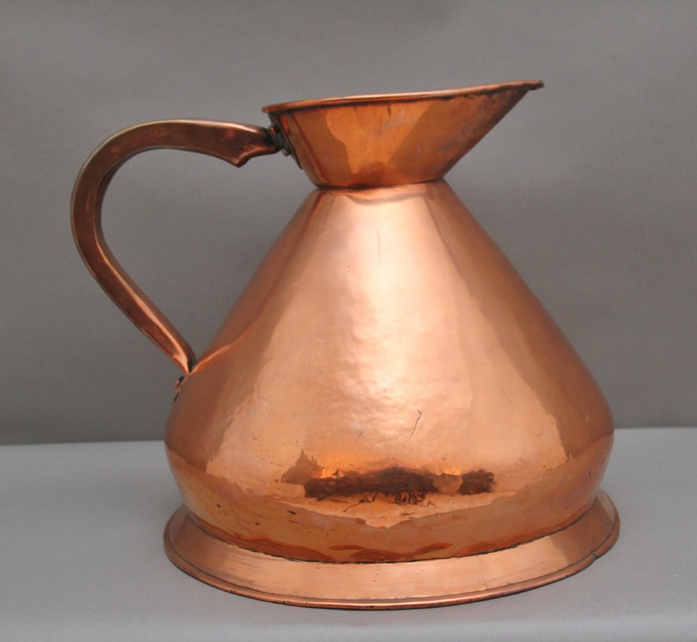 19th Century three gallon Copper Measuring Jug View II