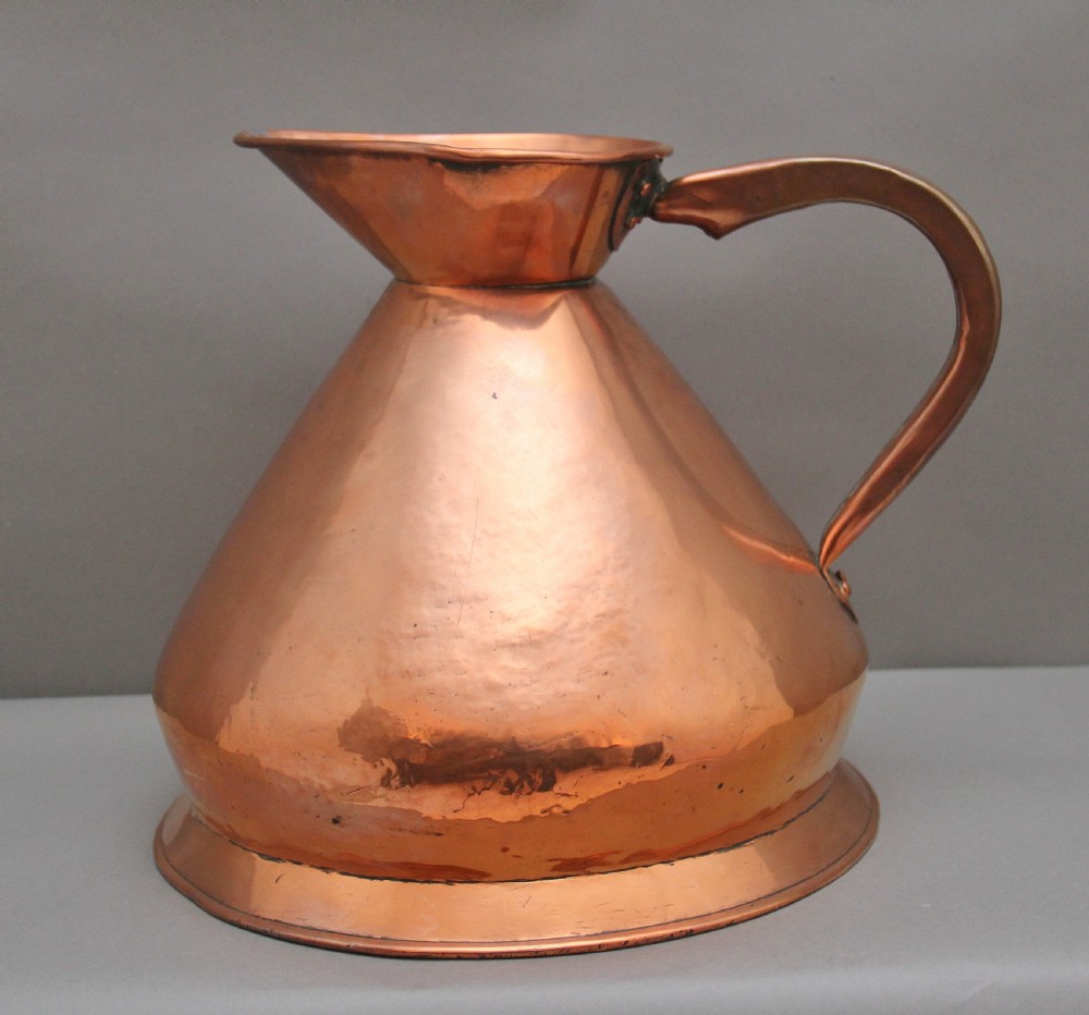19th Century three gallon Copper Measuring Jug View IV